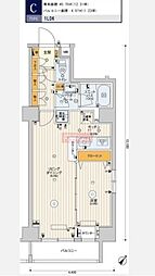 SKYCOURTPALACE押上2 1LDKの間取図画像