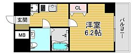 セオリー大阪フルール  ｜ 大阪府大阪市西淀川区野里2丁目2-6（賃貸マンション1K・7階・22.81㎡） その2