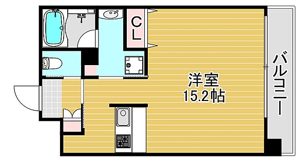 プレジオ海老江 ｜大阪府大阪市福島区海老江5丁目(賃貸マンション1R・13階・35.14㎡)の写真 その2