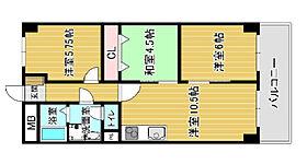 シャトー西梅田マンション  ｜ 大阪府大阪市福島区福島6丁目（賃貸マンション3LDK・11階・58.32㎡） その2