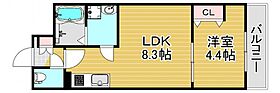 FOREST　FUKUSHIMA 304 ｜ 大阪府大阪市福島区吉野4丁目（賃貸マンション1LDK・3階・30.22㎡） その2