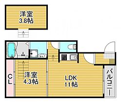 グランデュオSATO  ｜ 大阪府大阪市西淀川区姫島5丁目（賃貸アパート1LDK・2階・36.39㎡） その2