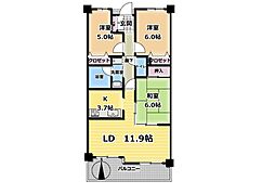 間取図画像 3LDK