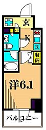 ParkCube大井町レジデンス 1Kの間取図画像