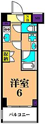 PREMIUMCUBE大井町#mo 1Kの間取図画像