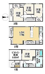 姪浜駅 4,098万円