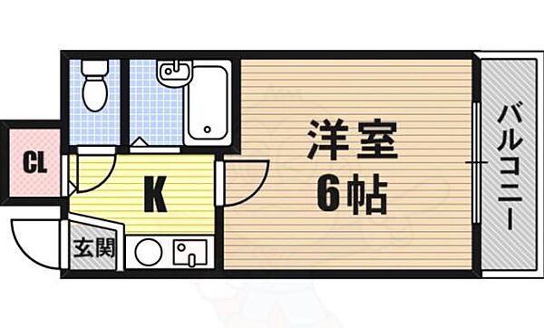 グランロード弁天町 604｜大阪府大阪市港区波除２丁目(賃貸マンション1K・6階・18.16㎡)の写真 その2