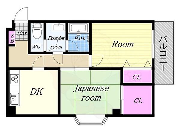 一岡ハイツ磯路 ｜大阪府大阪市港区磯路２丁目(賃貸マンション2DK・4階・49.90㎡)の写真 その2