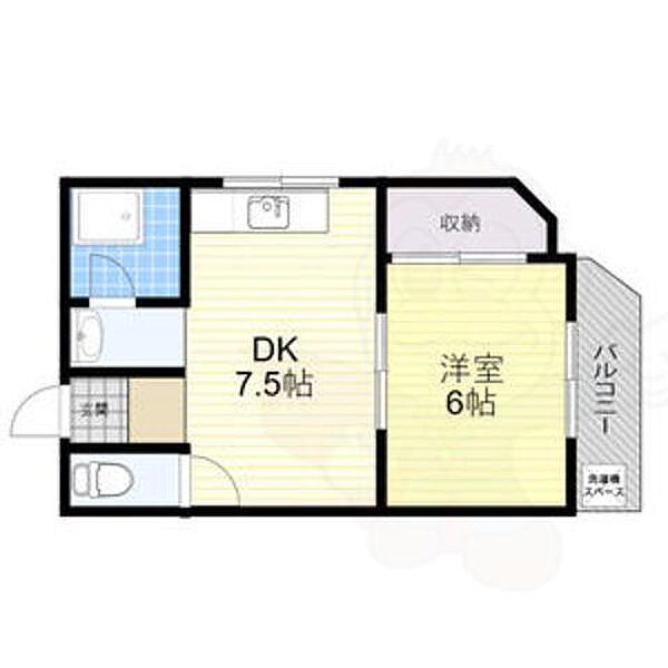 夕凪福井ビル ｜大阪府大阪市港区夕凪１丁目(賃貸マンション1DK・2階・27.00㎡)の写真 その2