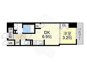 Dimora靭公園  ｜ 大阪府大阪市西区京町堀２丁目1番22号（賃貸マンション1DK・8階・28.31㎡） その2