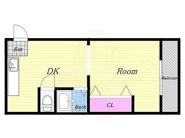 武智マンション ｜大阪府大阪市港区南市岡２丁目(賃貸マンション1R・2階・26.00㎡)の写真 その2