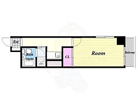 シャトー元町  ｜ 大阪府大阪市港区市岡元町１丁目（賃貸マンション1R・4階・24.30㎡） その2