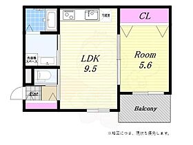 La Vita 境川  ｜ 大阪府大阪市西区境川２丁目（賃貸アパート1LDK・1階・35.21㎡） その2