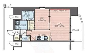 大阪府大阪市西区本田２丁目（賃貸マンション1LDK・4階・46.02㎡） その2