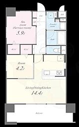 間取図画像 1SLDK