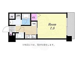 エグゼ大阪ドーム 1Kの間取図画像
