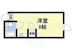 ラパンジール市岡元町 ワンルームの間取図画像