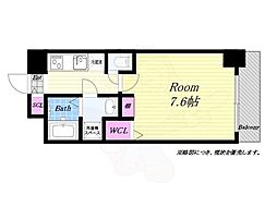 ベイサイドパークOSAKAノースレジデンシス 1Kの間取図画像