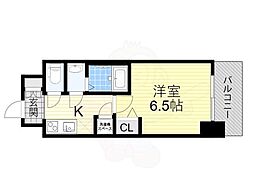 ベイサイドパークOSAKAノースレジデンシス 1Kの間取図画像