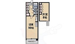PIER624 1LDKの間取図画像