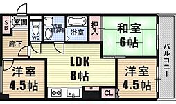 第九柴田ビル 3LDKの間取図画像