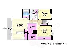 キングスクエアザ・タワーランドレックス 3LDKの間取図画像