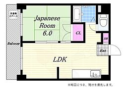 アドベ'93 1LDKの間取図画像