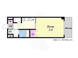イルマーレ 1Kの間取図画像