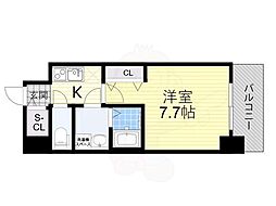 ベイサイドパークOSAKAサウスレジデンシス 1Kの間取図画像