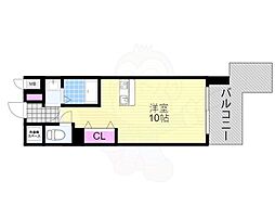 アドバンス大阪ドーム前 1Kの間取図画像