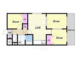 シーサイドアベニュー 3LDKの間取図画像