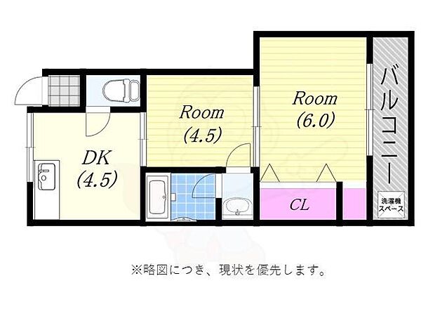 第1草薙ビル 402｜大阪府大阪市港区波除３丁目(賃貸マンション1DK・4階・28.00㎡)の写真 その2