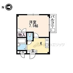 FRAGRANCE大宮 1Kの間取図画像