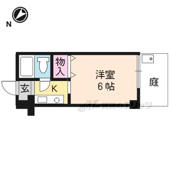 第三吉与門ハイツ 105｜京都府京都市左京区北白川下池田町(賃貸マンション1K・1階・16.47㎡)の写真 その2