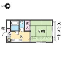 アズィールＣ棟 201 ｜ 京都府京都市左京区北白川上池田町（賃貸アパート1K・2階・26.50㎡） その2