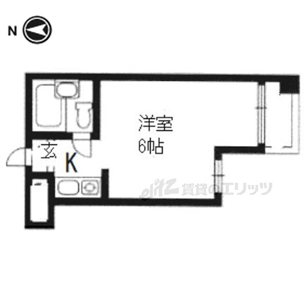 緑の館アネックス 405｜京都府京都市中京区麩屋町通六角下ル坂井町(賃貸マンション1R・4階・15.52㎡)の写真 その2