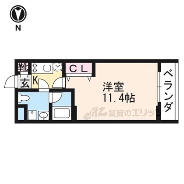 京都府京都市上京区寺町通今出川上る表町(賃貸マンション1K・3階・30.60㎡)の写真 その2