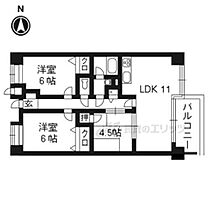 京都府京都市左京区吉田河原町（賃貸マンション3LDK・4階・65.77㎡） その2