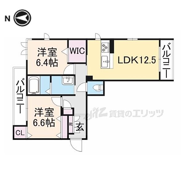 レゾンデートル 301｜滋賀県長浜市南高田町(賃貸マンション2LDK・3階・64.29㎡)の写真 その2