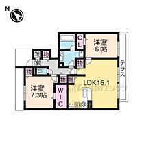 Ｗｅｍｂｌｅｙ.ＳａｔｅＬＬｉｔｅ 101 ｜ 滋賀県大津市穴太2丁目（賃貸アパート2LDK・1階・73.39㎡） その2