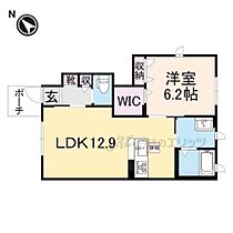 シャーメゾンコートＫ 108 ｜ 滋賀県彦根市高宮町（賃貸アパート1LDK・1階・45.75㎡） その2