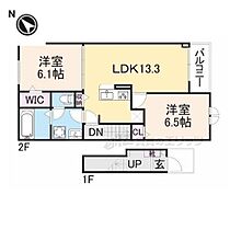 滋賀県近江八幡市江頭町（賃貸アパート2LDK・2階・59.58㎡） その2