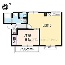 サルドセジュール 102 ｜ 滋賀県野洲市行畑1丁目（賃貸アパート1LDK・1階・46.70㎡） その2