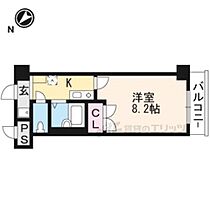 滋賀県草津市笠山（賃貸マンション1K・4階・24.64㎡） その2