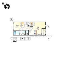 アノクオーレ 2階1LDKの間取り