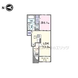 間取図画像 1LDK