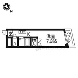 トータルエステートビル ワンルームの間取図画像