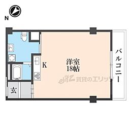 ほほえみやすの郷 ワンルームの間取図画像