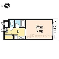 エミネンスコート瀬田 1Kの間取図画像