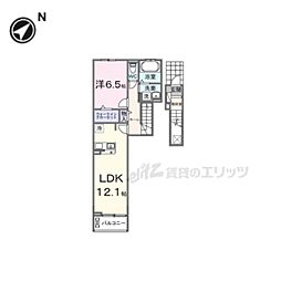 アンシャンテ 1LDKの間取図画像